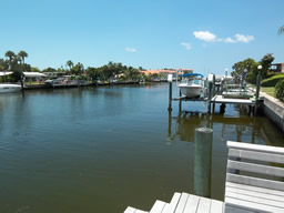 The canal is the main channel leading to Maximo Marina